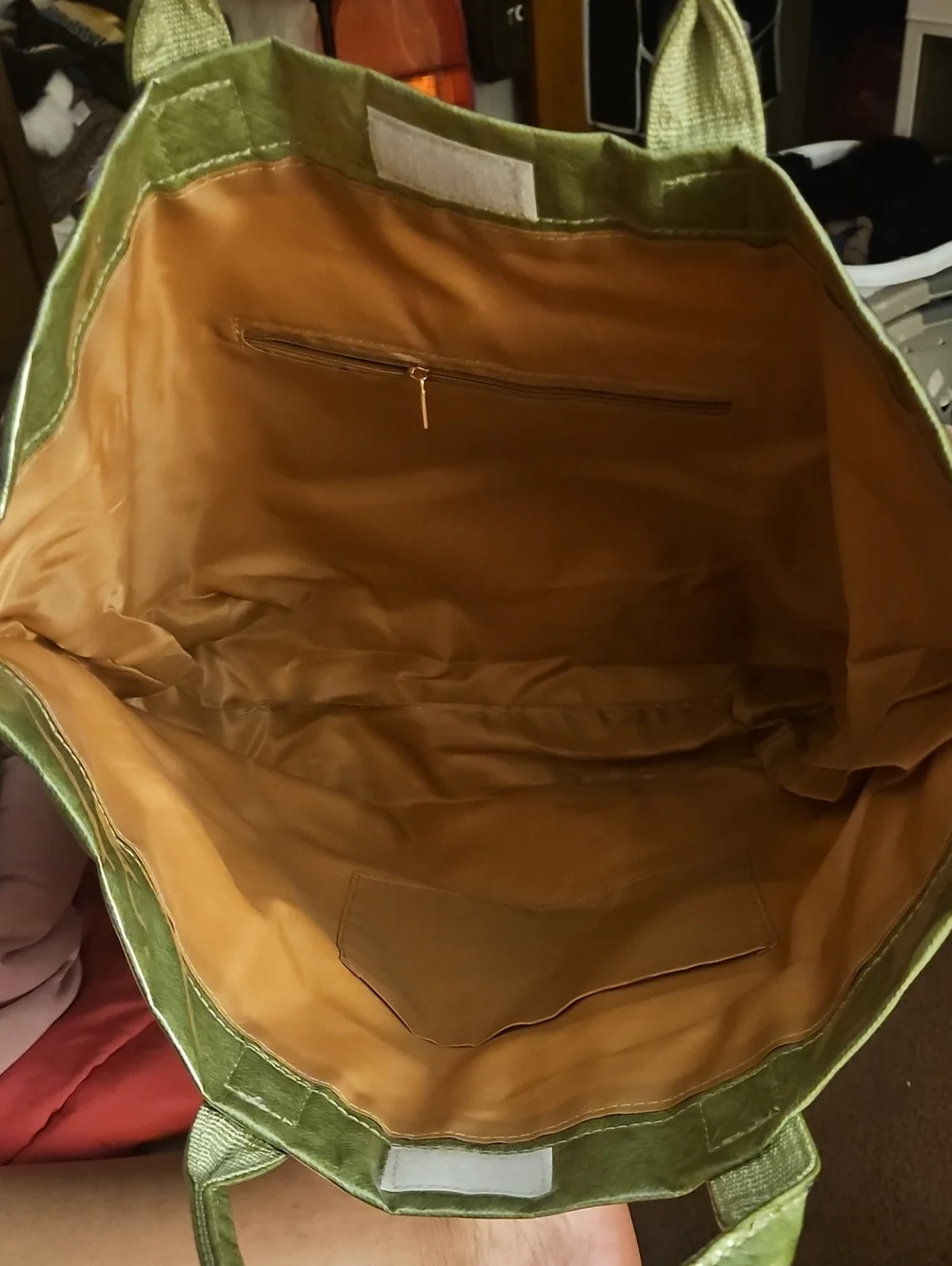 Tote Bag Duo - Brown and Olive Green